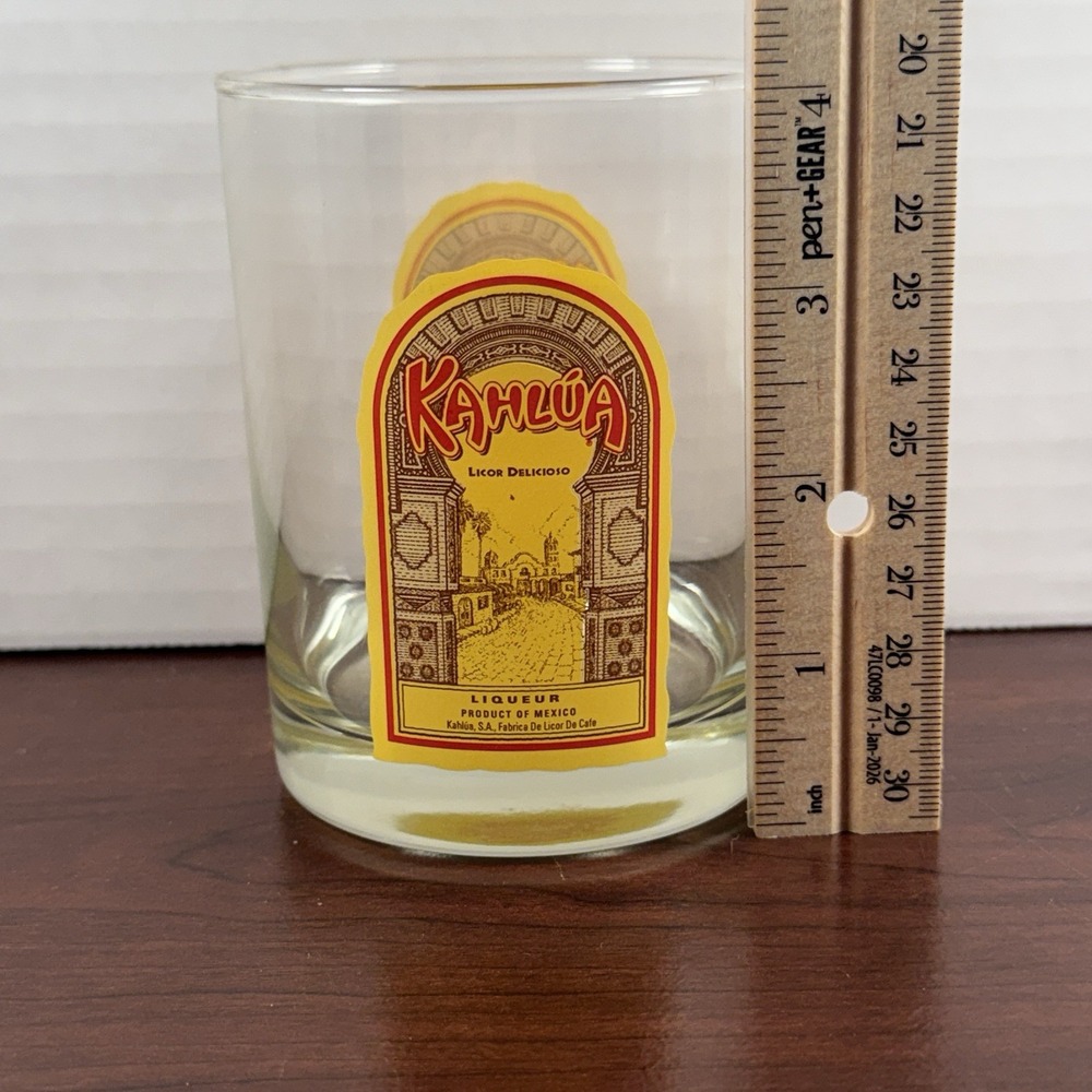 Kahlua Liqueur Whiskey Licor Delicioso 12 Ounce 4" Tall Cocktail Glass - Picture 7 of 7
